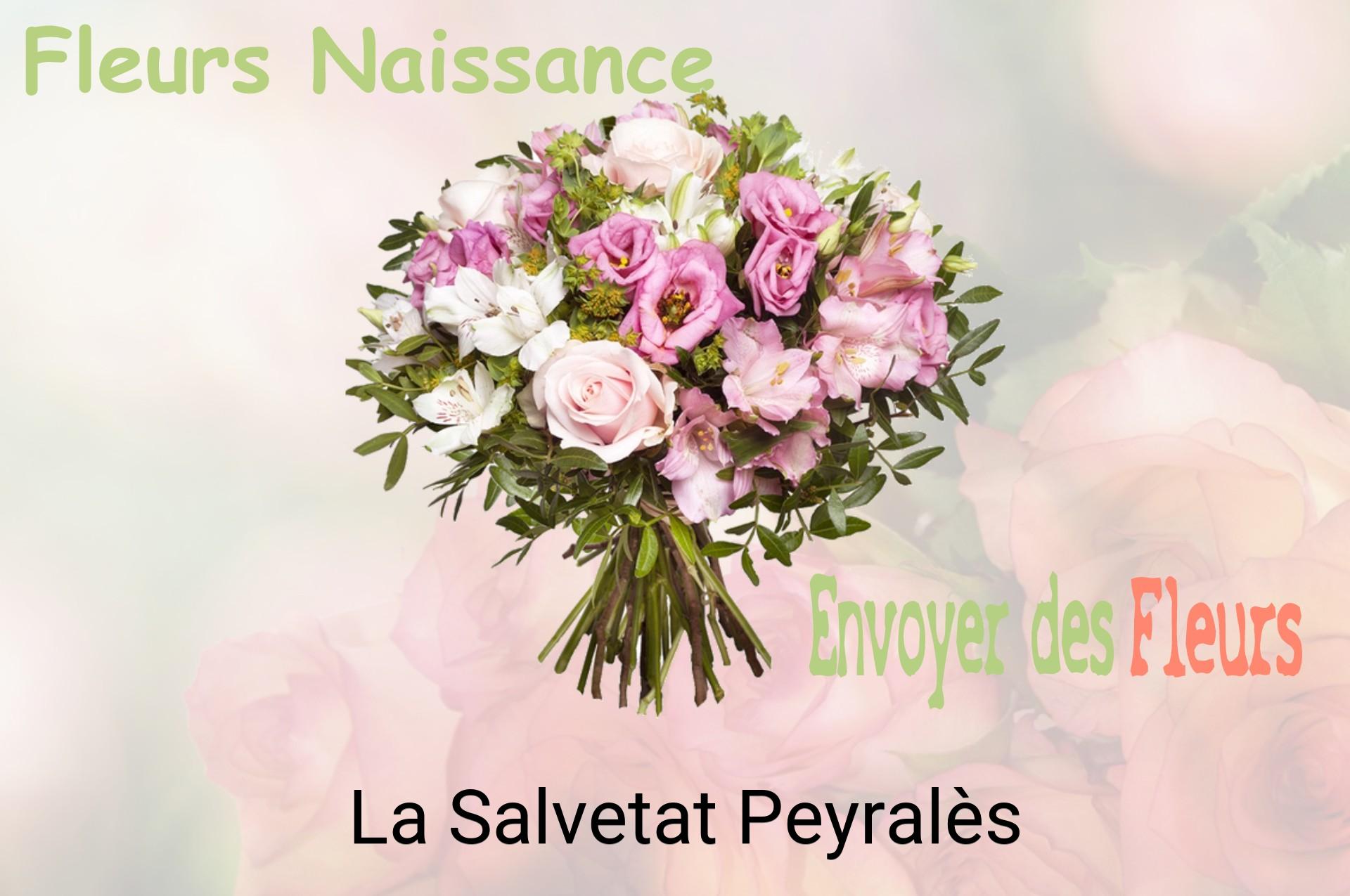 Bouquet de fleurs de naissance livré à La Salvetat-Peyralès